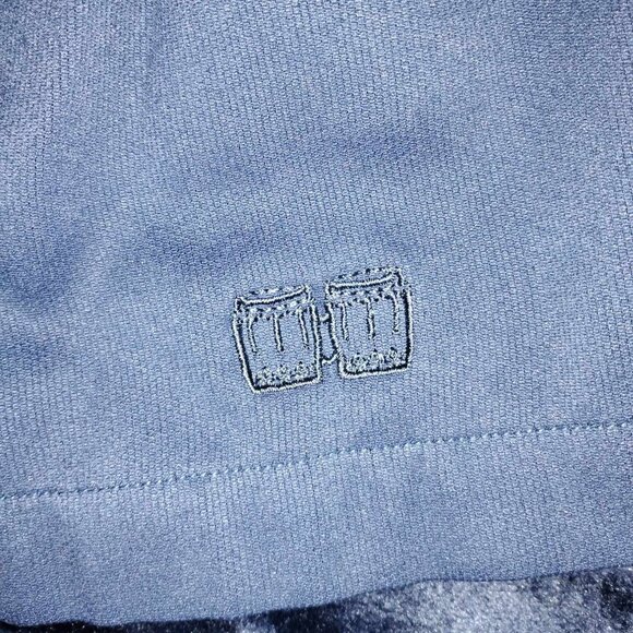 The Havanera Co. Mens Short Sleeve Blue Embroidered Button Up Shirt Sz. XXL - Picture 5 of 5